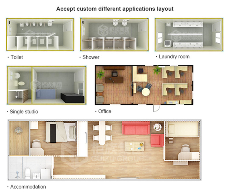 container house applications layout