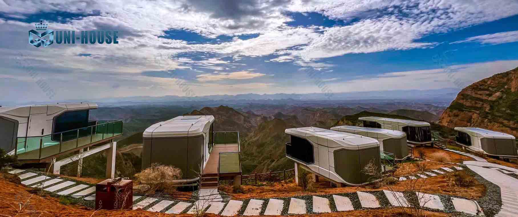 capsula spaziale abitativa prefabbricata