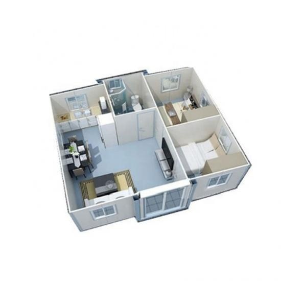 Expandable container living house