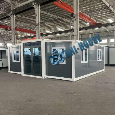 Extended foldable prefab container homes/40ft folding living container/expandable cabin foldable container house in vendita

