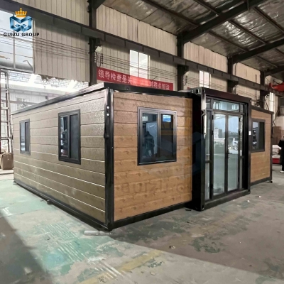 Portable  prefab  Steel Structure foldable expandable container house in vendita
