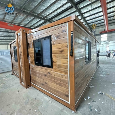 Ville di lusso prefabbricate Casa container espandibile portatile a doppia ala