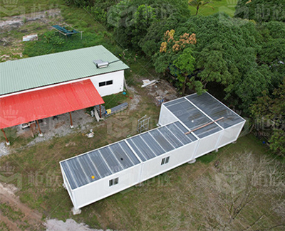 Casa da campeggio modulare prefabbricata per casa container staccabile a installazione rapida